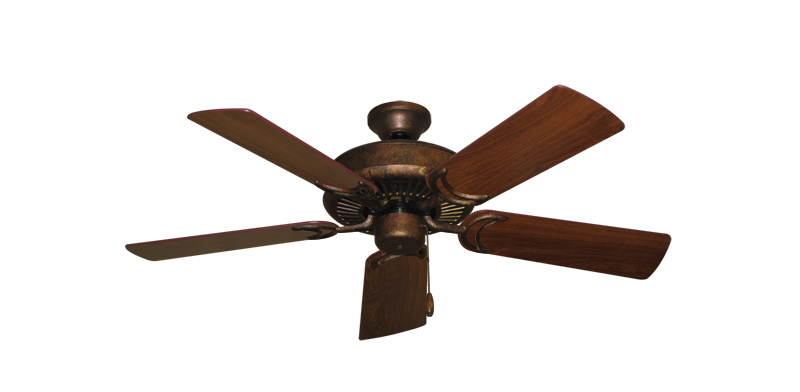 Riviera Ceiling Fan In Burnished Copper With 44 Walnut Blades Dan S City Fans Parts Accessories