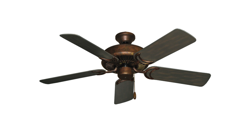 Riviera Burnished Copper with 44" Outdoor Oil Rubbed Bronze Blades