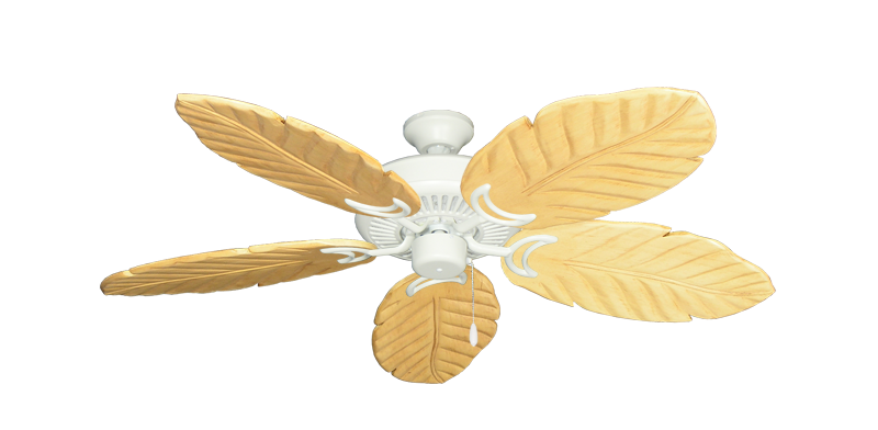 Riviera Matte Pure White with 52" Series 125 Arbor Maple Blades