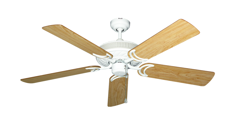 Atlantis Pure White with 52" Maple Blades