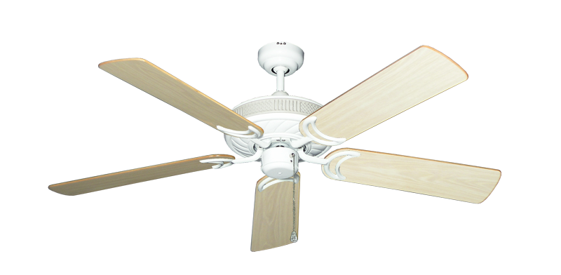Atlantis Ceiling Fan in Pure White with 52