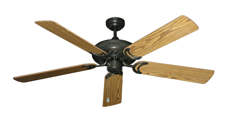 Atlantis Oil Rubbed Bronze with 56" Oak Gloss Blades