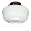 112 Open Bottom Globe White