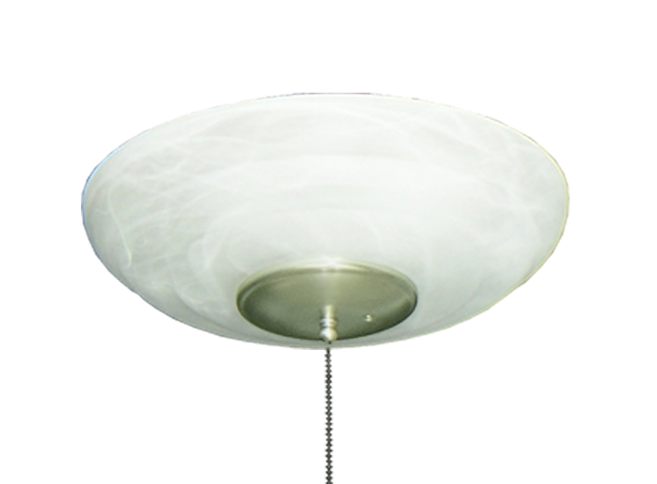 Ceiling Fan Large Glass Bowl Light In