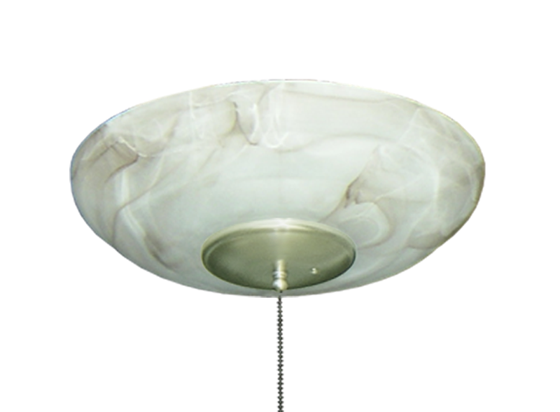 171 Large Bowl Light in Mocha Glass