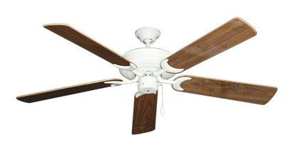 Raindance Pure White with 56" Walnut Gloss Blades