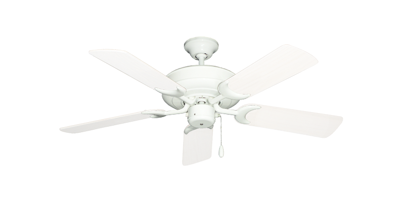 Raindance Pure White with 44" Outdoor Pure White Blades