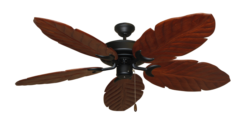 Raindance Ceiling Fan In Matte Black With 58 Series 100