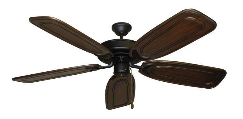 Raindance Matte Black with 58" Series 800 Arbor Chestnut Blades