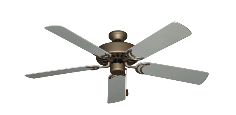 Dixie Belle Antique Bronze with 52" Outdoor Brushed Nickel Blades