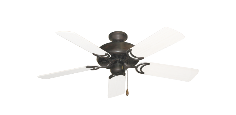 Dixie Belle Oil Rubbed Bronze with 44" Outdoor Pure White Blades