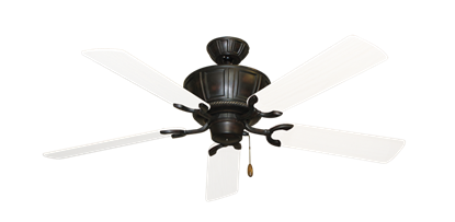 Centurion Oil Rubbed Bronze with 52" Outdoor Pure White Blades