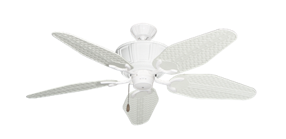 Centurion Pure White with 52" Outdoor Weave Pure White Blades