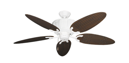 Centurion Pure White with 52" Outdoor Bamboo Oil Rubbed Bronze Blades