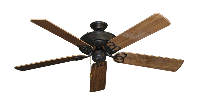 Renaissance Oil Rubbed Bronze with 56" Walnut Gloss Blades