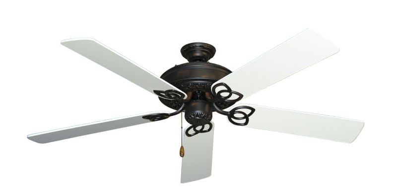 Renaissance Oil Rubbed Bronze with 56" Pure White Blades