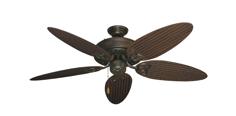 Renaissance Oil Rubbed Bronze with 52" Outdoor Bamboo Oil Rubbed Bronze Blades