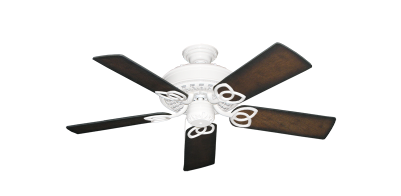 Renaissance Pure White with 44" Distressed Hickory Blades