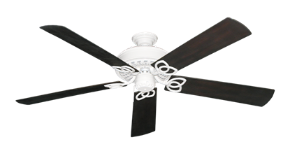 Renaissance Pure White with 60" Outdoor Oil Rubbed Bronze Blades