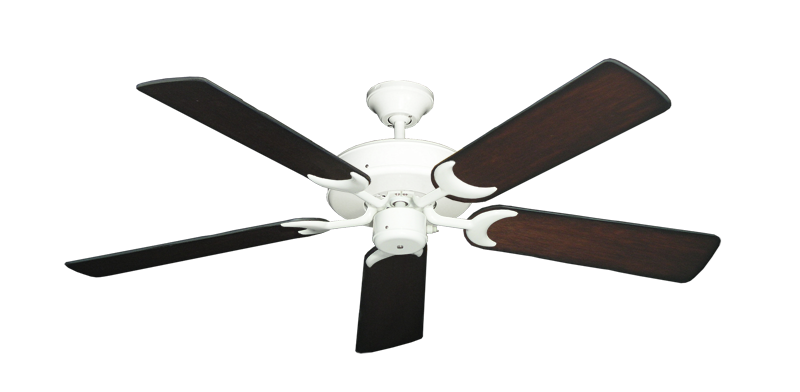 Patio Fan Pure White with 52" Distressed Cherry Blades