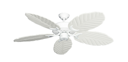 Patio Fan Pure White with 52" Series 125 Arbor Pure White Blades