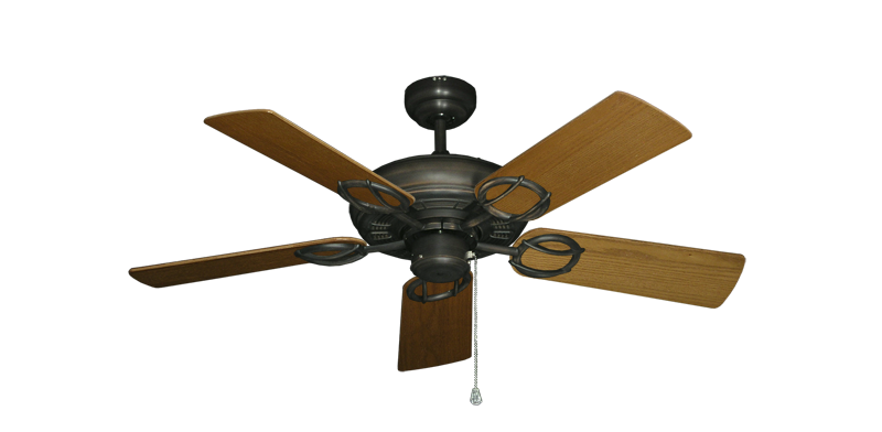 Trinidad Oil Rubbed Bronze with 44" Light Oak Blades