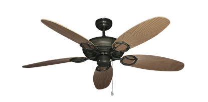 Trinidad Oil Rubbed Bronze with 52" Outdoor Leaf Tan Blades