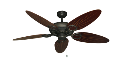 Trinidad Oil Rubbed Bronze with 52" Outdoor Palm Wine Blades