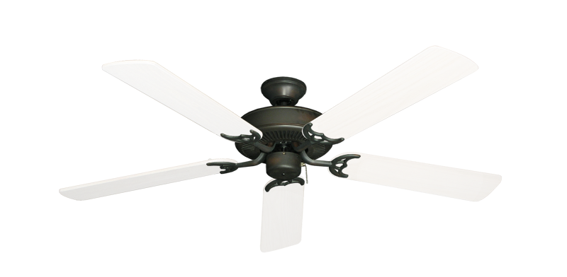 Bermuda Breeze V Oil Rubbed Bronze with 52" Outdoor Pure White Blades
