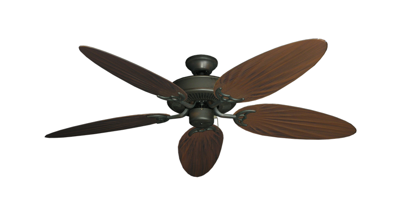 Bermuda Breeze V Oil Rubbed Bronze with 52" Outdoor Palm Oil Rubbed Bronze Blades