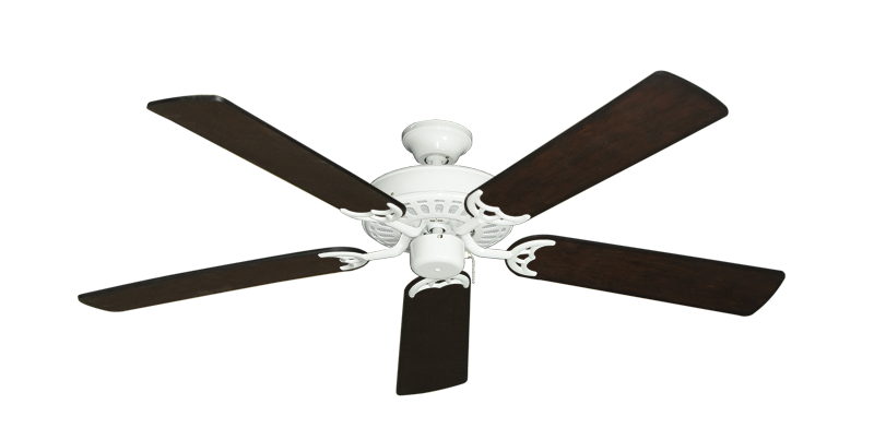 Bimini Breeze V Pure White with 52" Distressed Walnut Blades