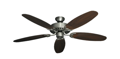 Bimini Breeze V Satin Steel with 52" Outdoor Leaf Oil Rubbed Bronze Blades