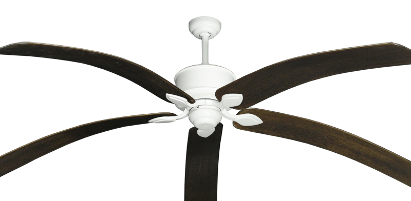 Bahama Bent Walnut Blades, Large Blade Ceiling Fan