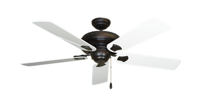 Tiara Oil Rubbed Bronze with 52" Pure White Gloss Blades