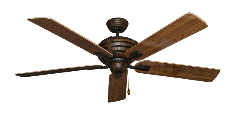 Madeira Oil Rubbed Bronze with 60" Walnut Gloss Blades