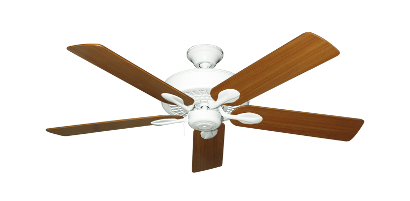 Meridian Pure White with 52" Teak Blades