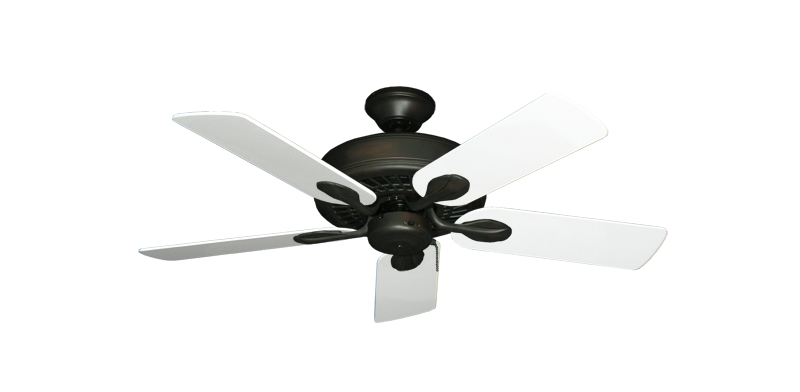 Meridian Oil Rubbed Bronze with 44" Pure White Blades