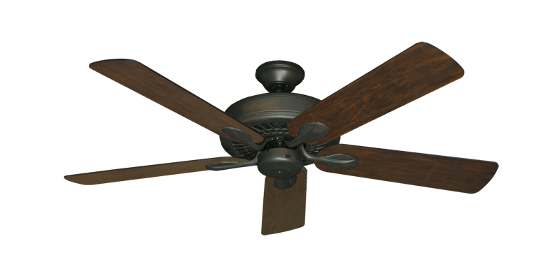Meridian Oil Rubbed Bronze with 52" Distressed Walnut Blades