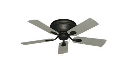 Stratus Oil Rubbed Bronze with 44" Satin Steel (painted) Blades