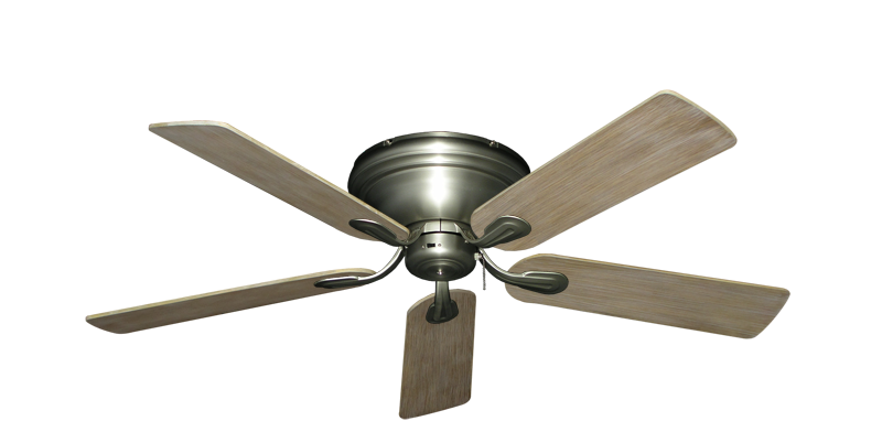 Stratus Ceiling Fan In Satin Steel With, Driftwood Ceiling Fan
