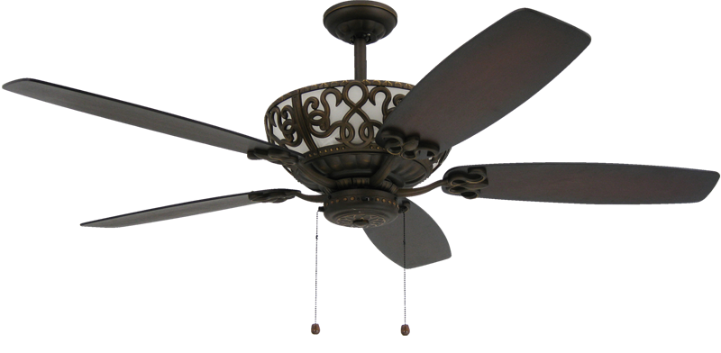 Rubbed Bronze Uplight Ceiling Fan, Victorian Style Ceiling Fans With Lights