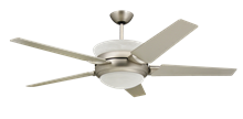 5-blade satin steel uplight ceiling fan