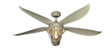 St. Augustine 59 in. Indoor/Outdoor Driftwood Ceiling Fan with Light