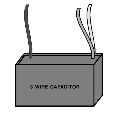 Single Capacitor - Three Wire