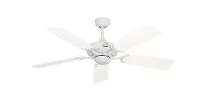 Coastal Air Pure White with 44" Outdoor Pure White Blades