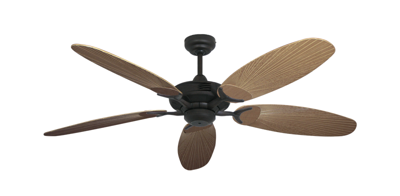Coastal Air Oil Rubbed Bronze with 52" Outdoor Leaf Tan Blades