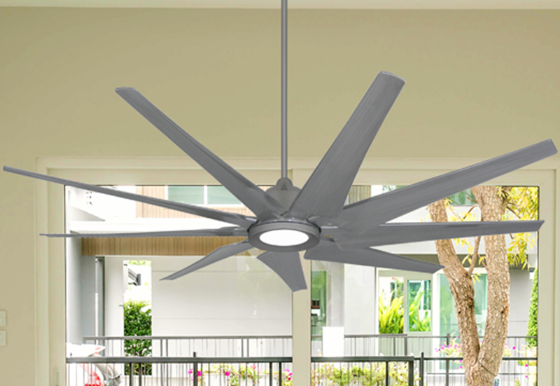Liberator 72 In Indoor Outdoor Brushed, Double Vertical Ceiling Fan
