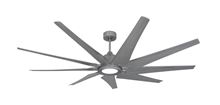 Liberator 72 in. WiFi Enabled Indoor/Outdoor Brushed Nickel Ceiling Fan With 18W LED Array Light