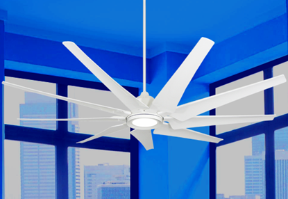 Liberator 82 in. Indoor/Outdoor Pure White Ceiling Fan