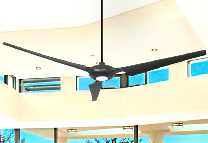 Ion 76 in. WiFi Enabled Indoor/Outdoor Oil Rubbed Bronze Ceiling Fan with 15W LED Light and Remote Control